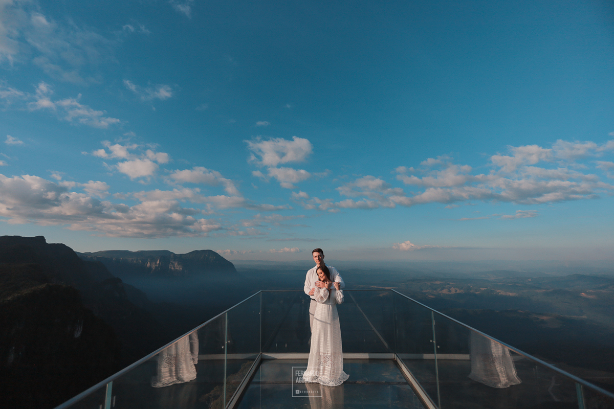 Mirante de vidro em Urubici altos do corvo
