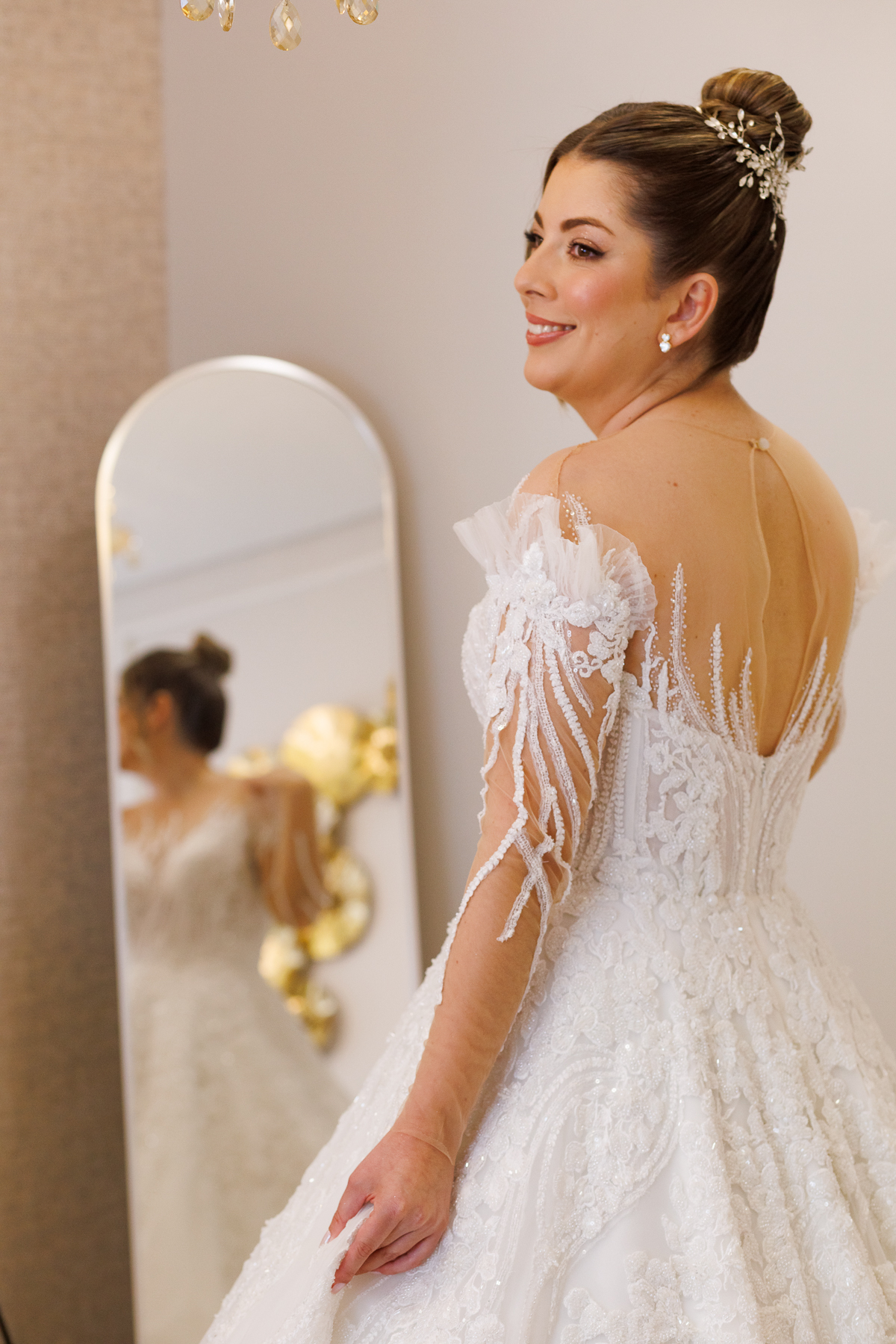 Detalhe vestido noiva, Amure Beauty, Natalia Petrova, Jonas Heidemann