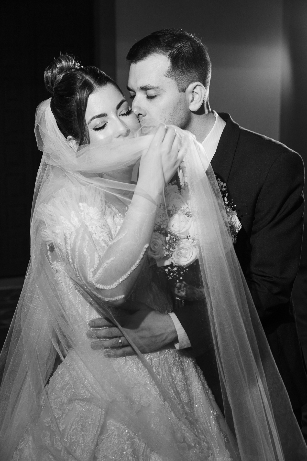 Vestido noiva, véu, Natalia Petrova