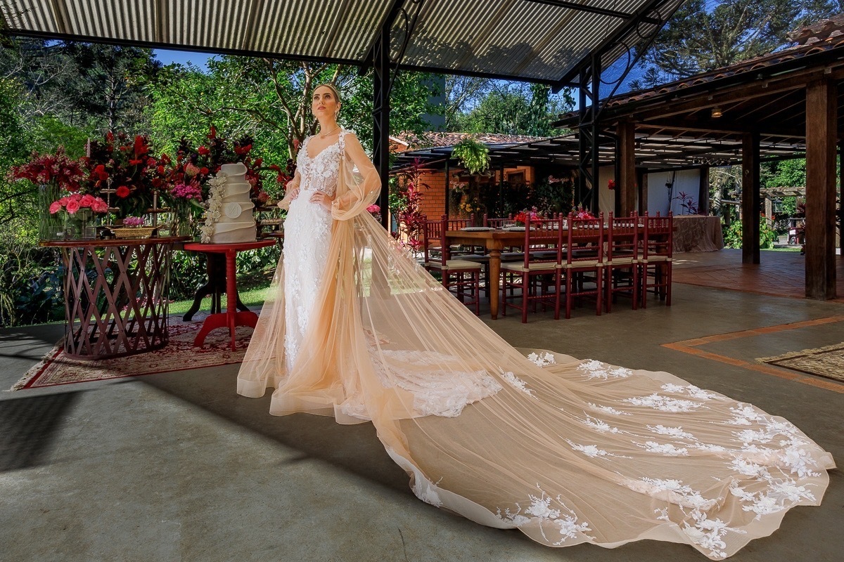 Vestido de noiva, retrato de noiva, decoração de casamento