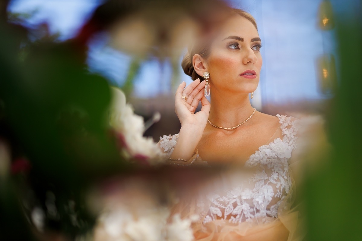 Vestido de noiva, retrato de noiva