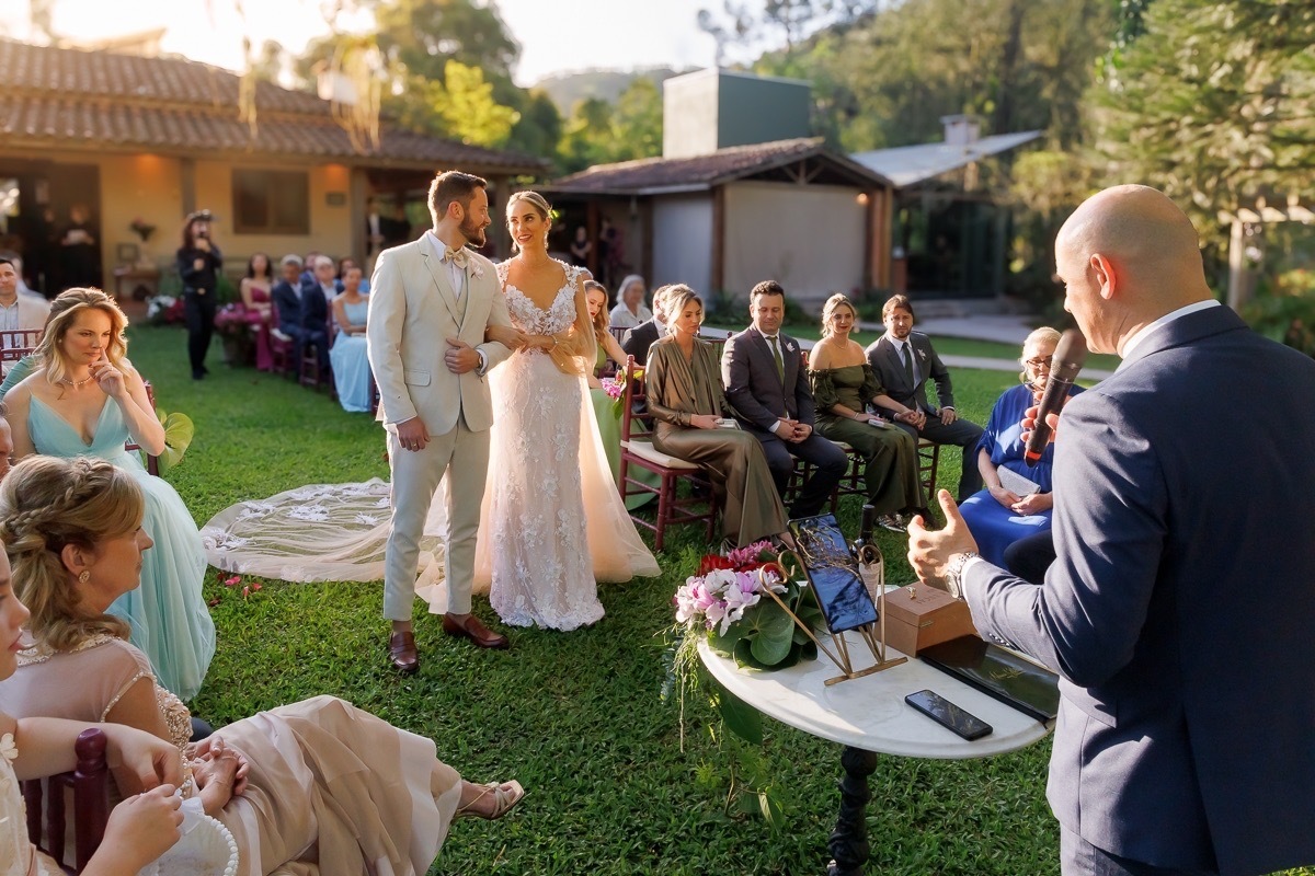 Cerimônia de casamento, noivos no casamento