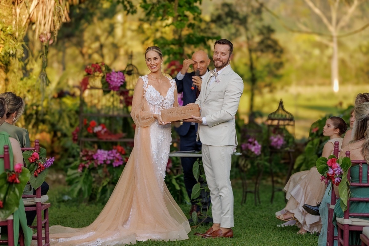 Cerimônia de casamento, noivos no casamento