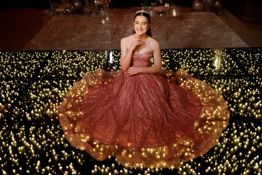 retrato 15 anos, festa de 15 anos, vestido 15 anos, pista de led, pista paris