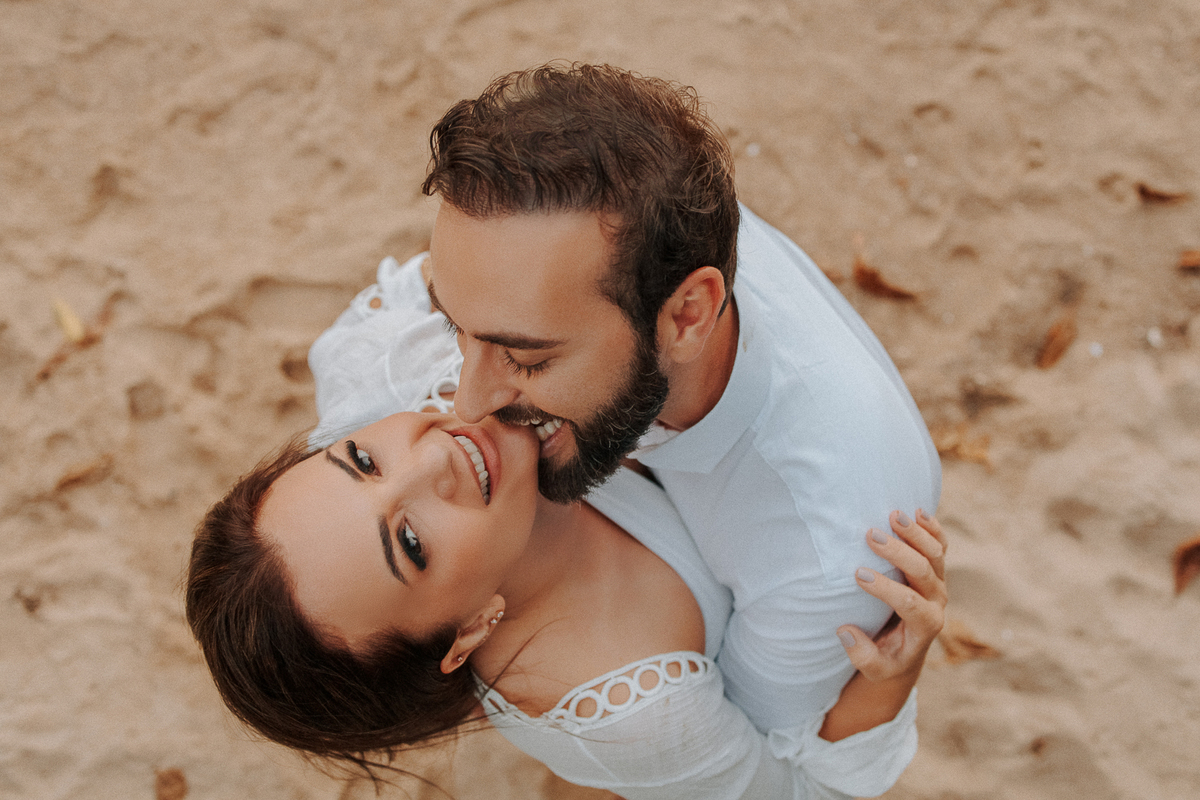 ensaio de casal na praia 