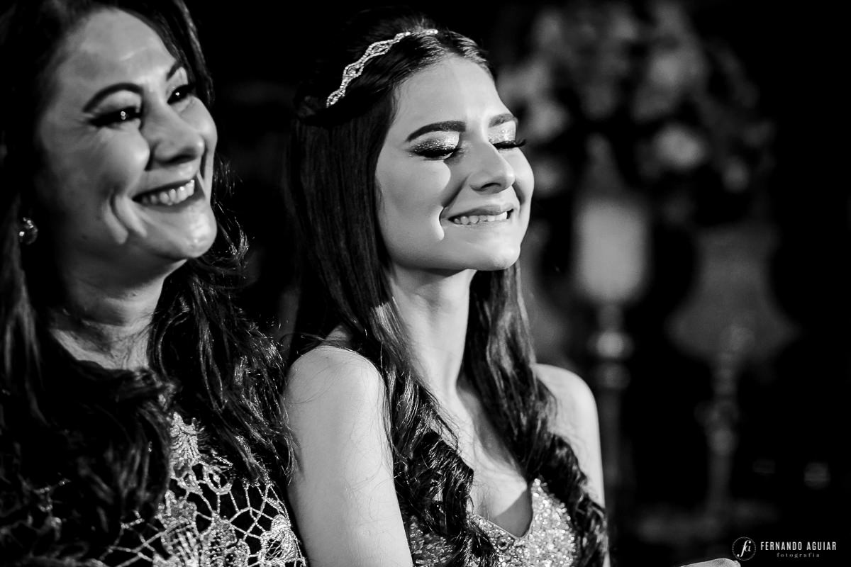 aniversariante emocionada