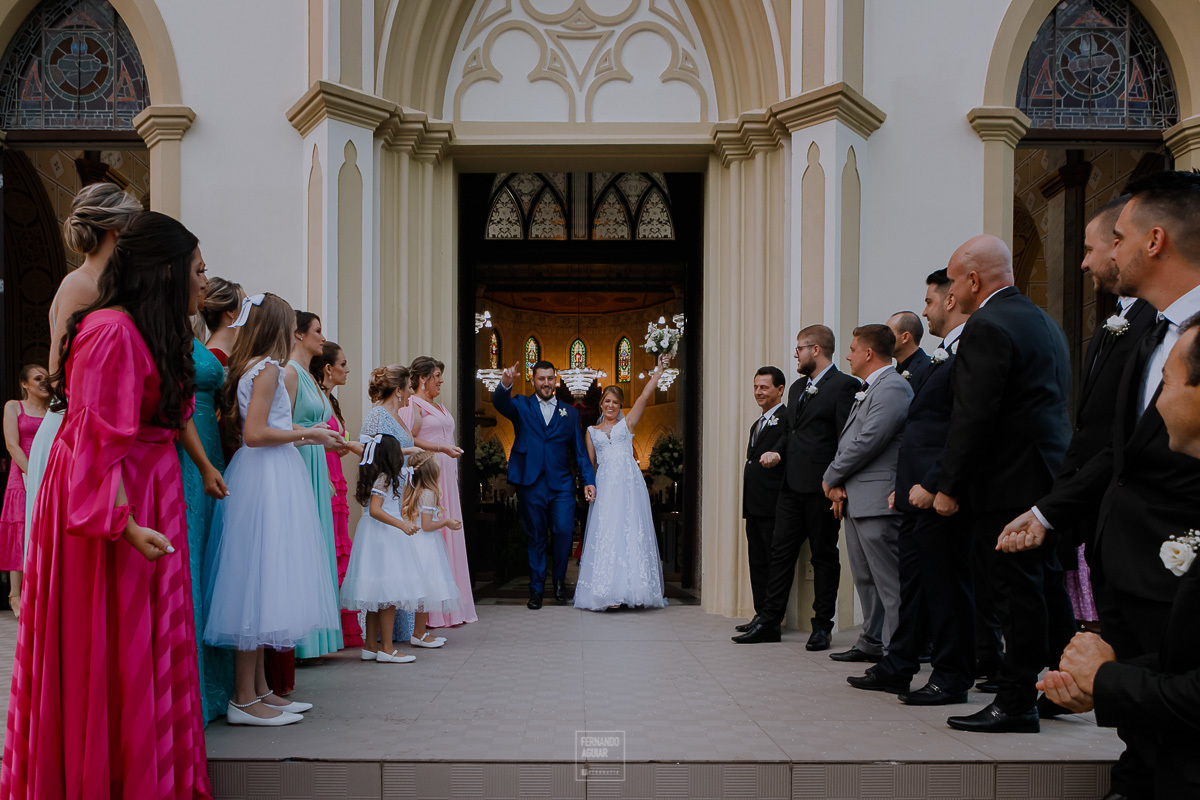 saida do noiva igreja de braço do norte