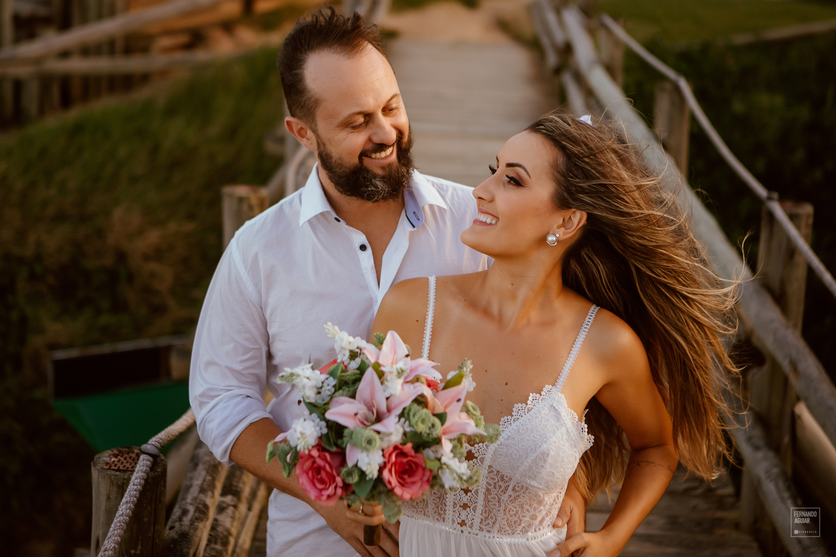 retrato noivo praia do 