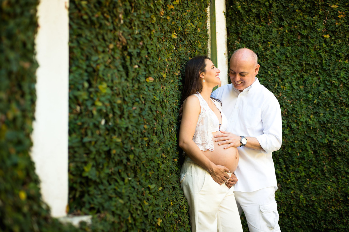 ensaio de gestante no jardim botanico em são paulo