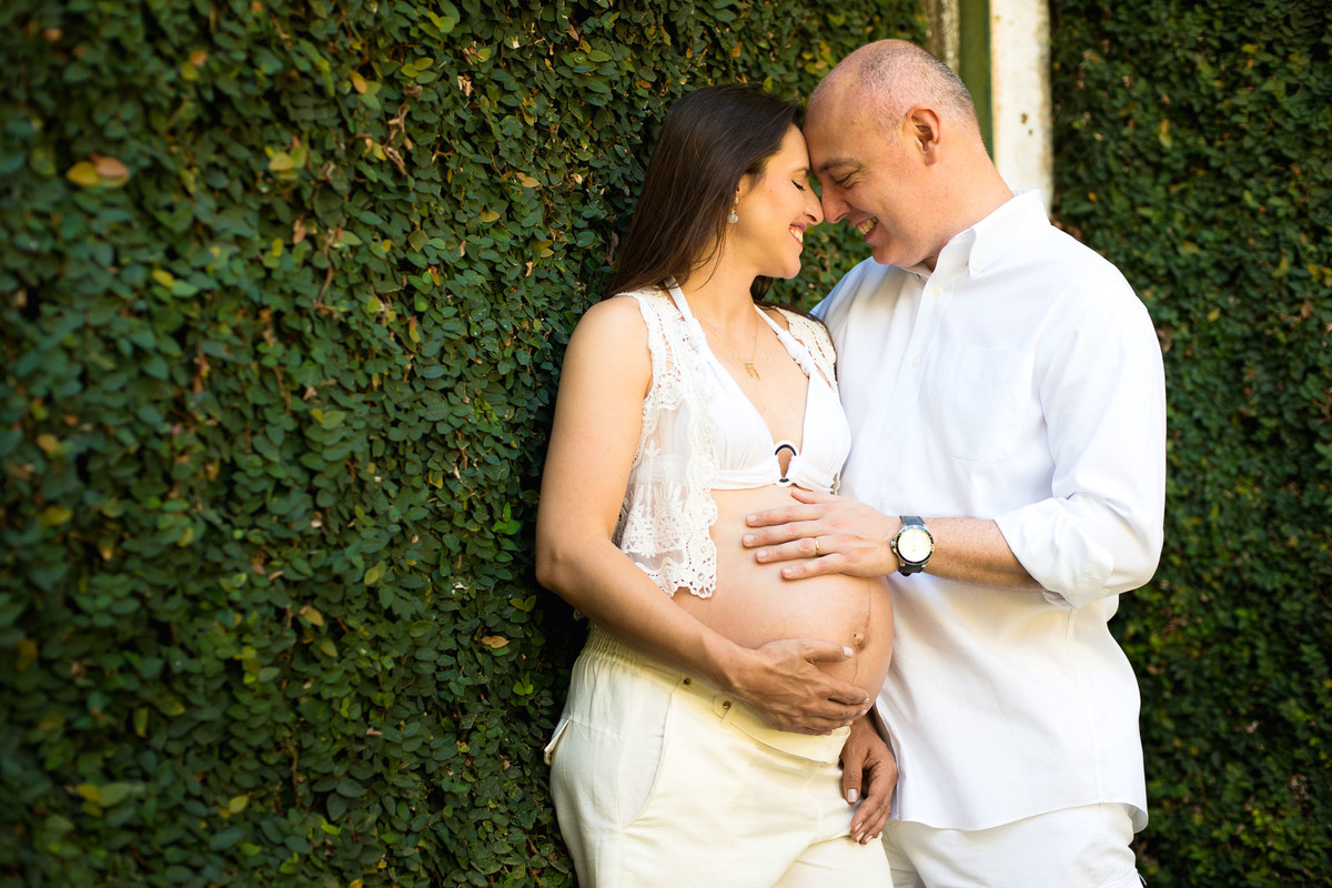ensaio de gestante no jardim botanico em são paulo