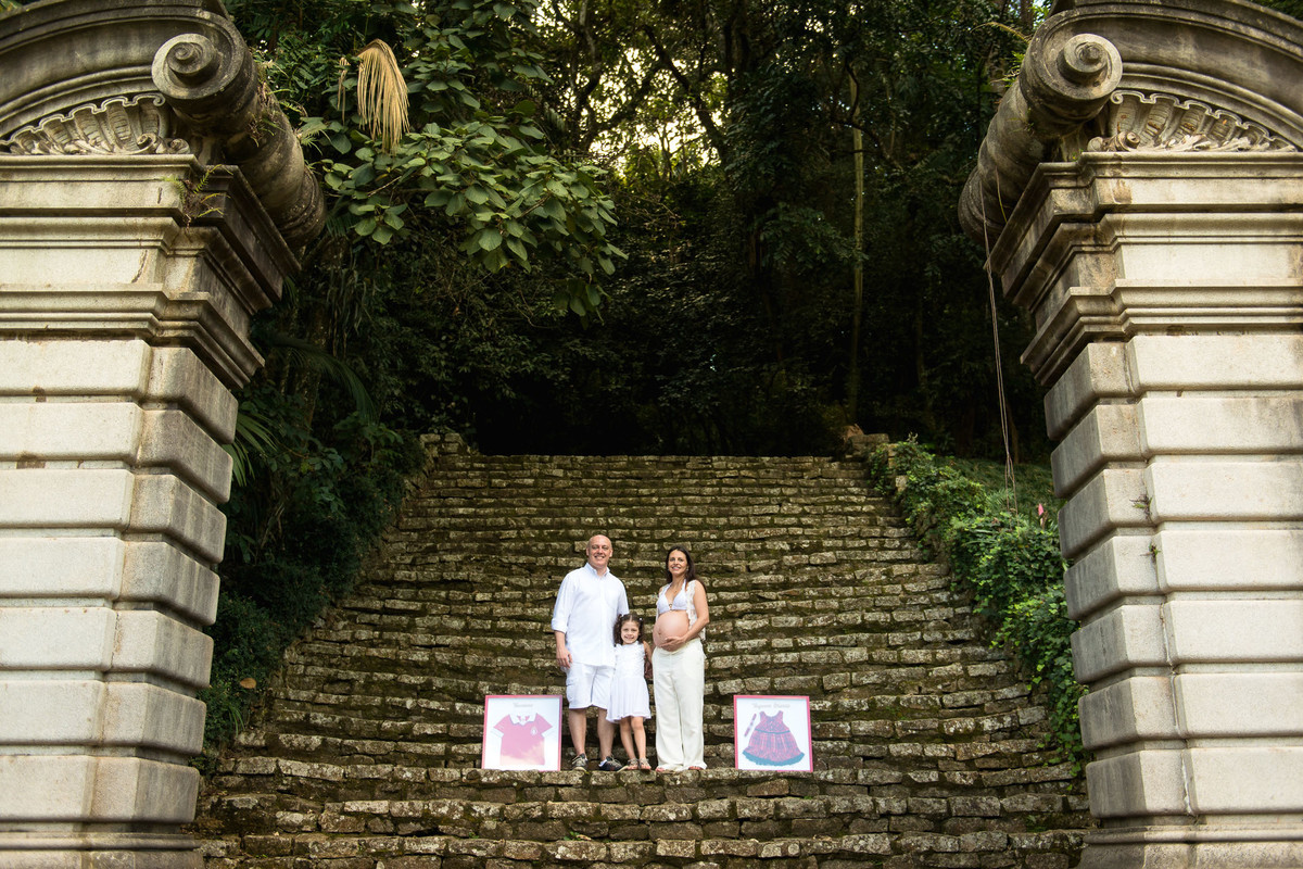 ensaio de gestante no jardim botanico em são paulo