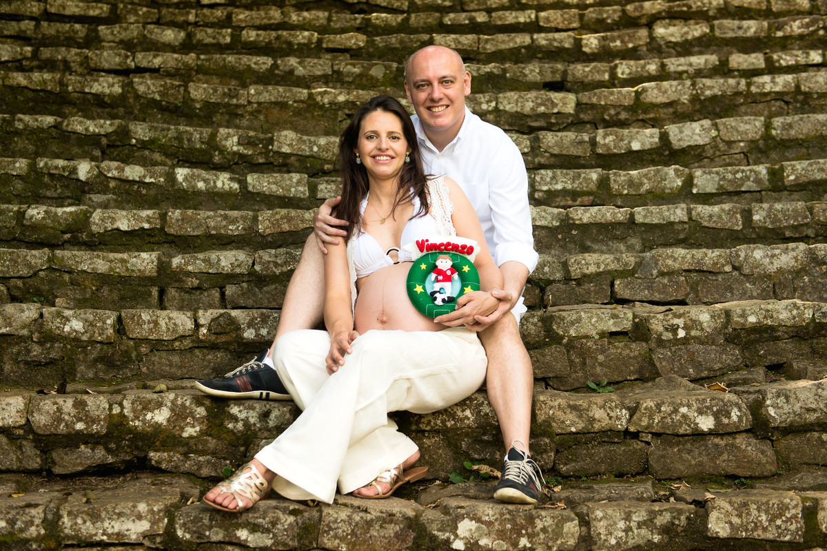 ensaio de gestante no jardim botanico em são paulo