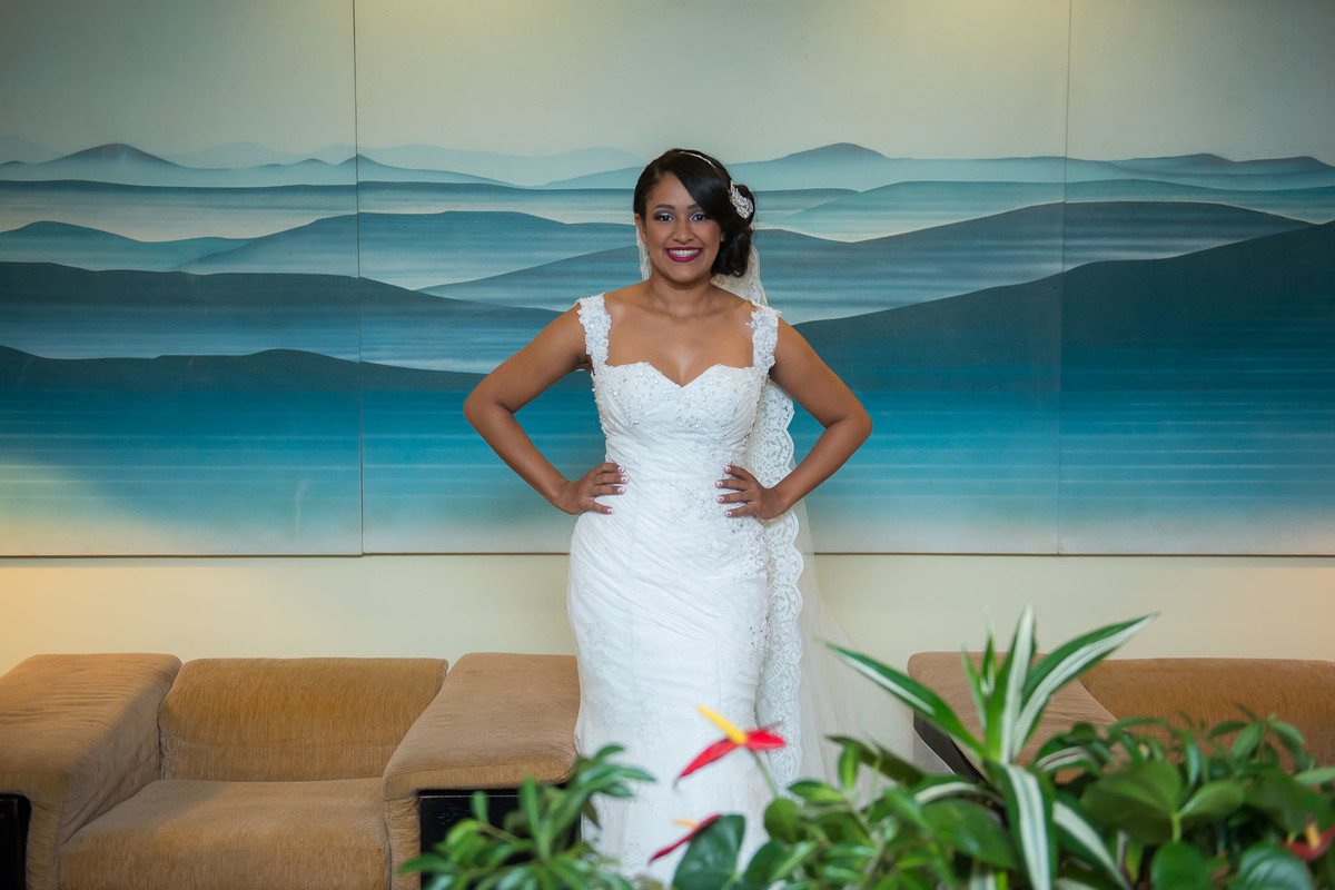 noiva pronta antes do casamento