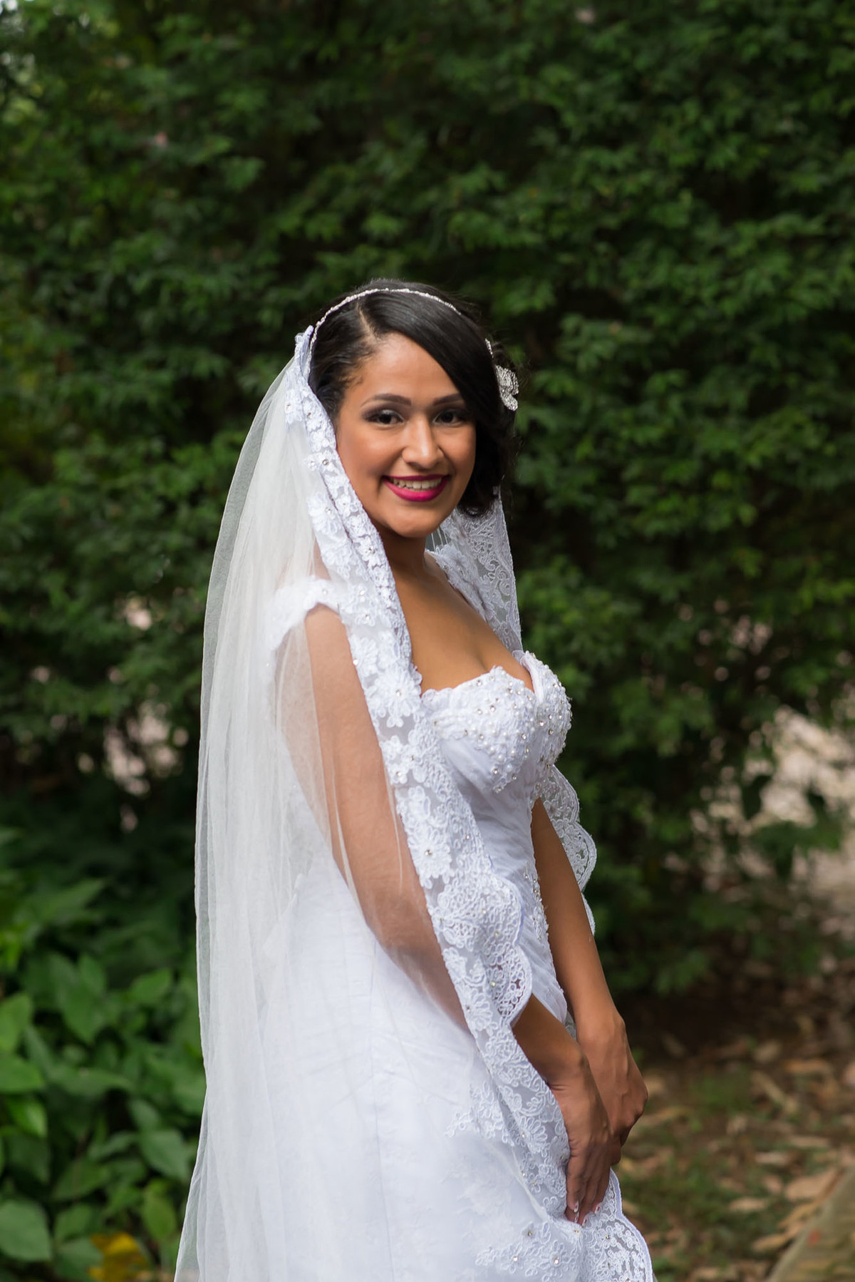 noiva pronta antes do casamento