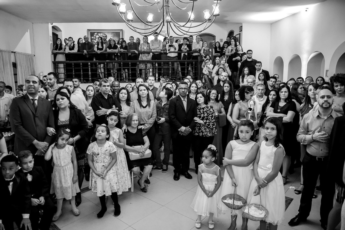 convidados durante a cerimonia
