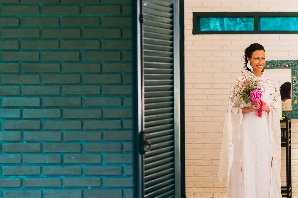 noiva pronta antes do casamento