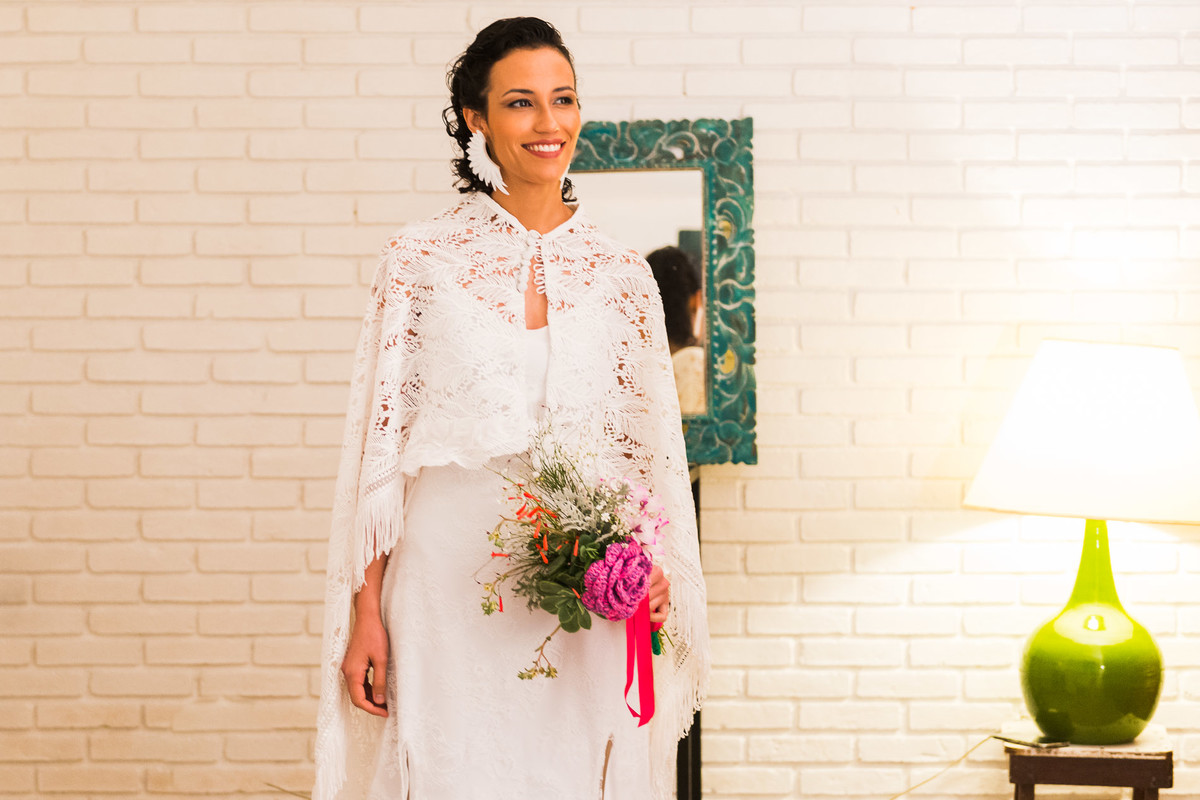 noiva pronta antes do casamento