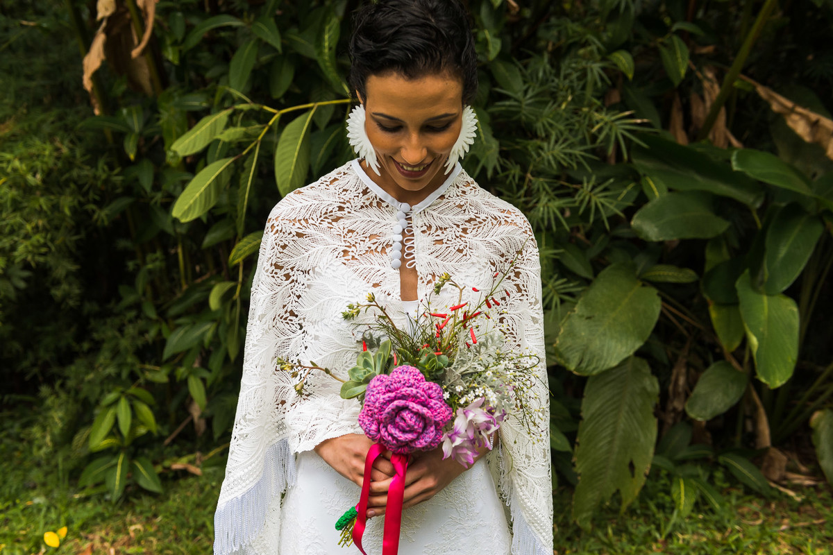 noiva pronta antes do casamento