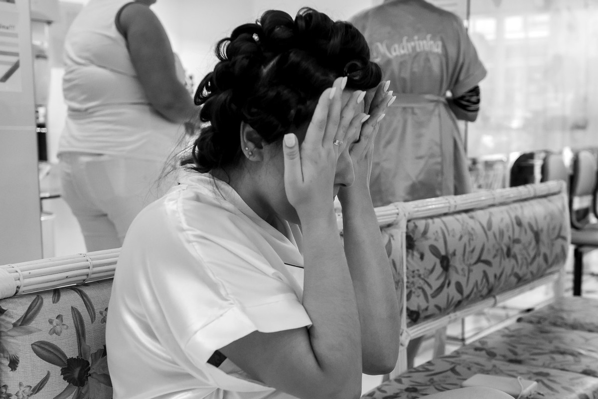 noiva se emociona com mensagem