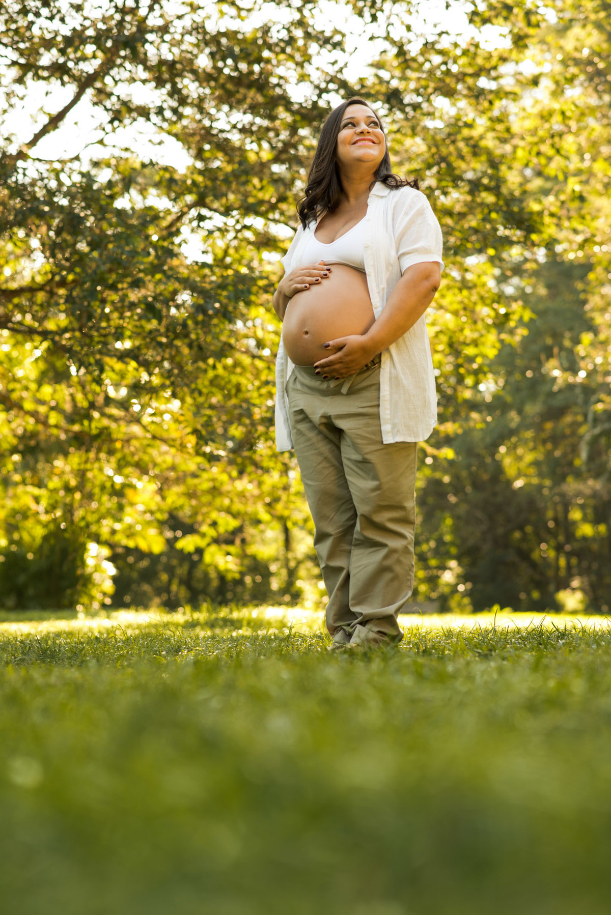 gestante sozinha no parque vila lobos