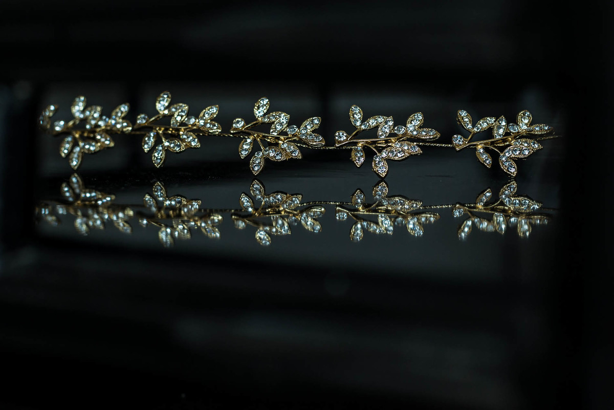 acessório do cabelo da noiva 