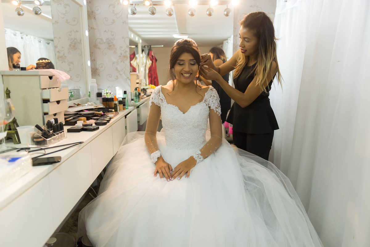 dia da noiva no salão cw hair