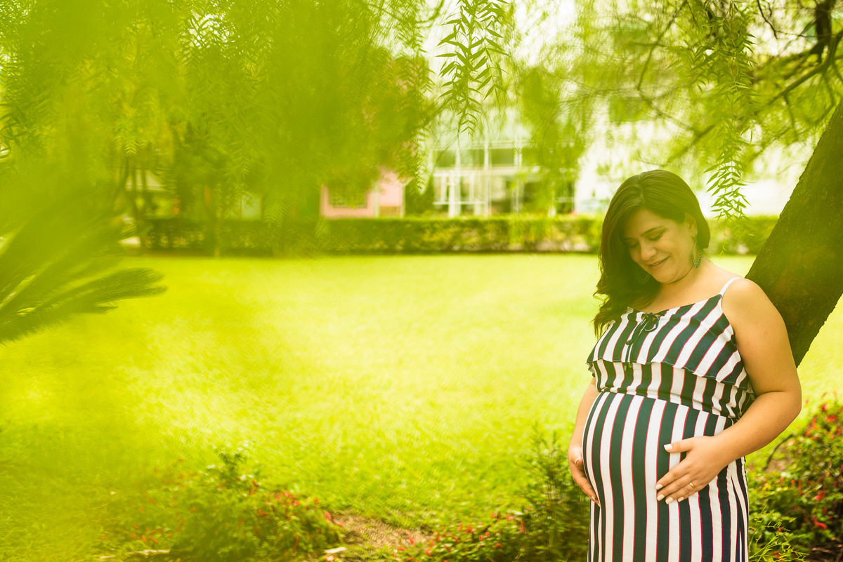 mulher gestante no centro  de Holambra - cidade das flores