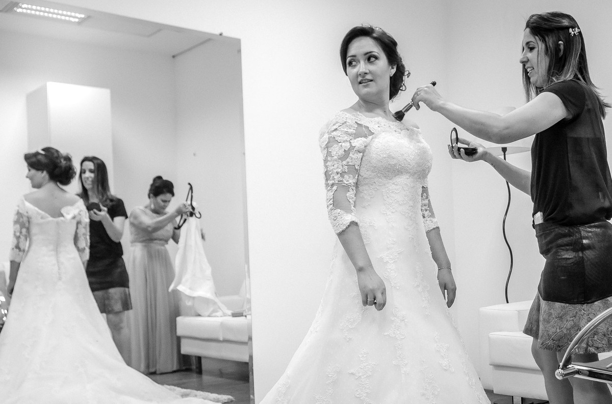 making of da noiva no salão de beleza Jacques Janine casamento da Jacqueline e Leonardo