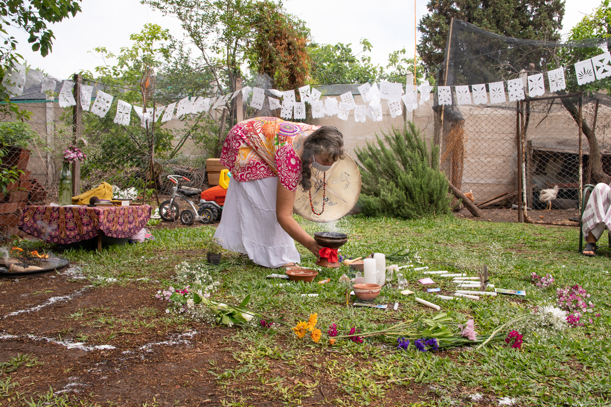 preparando bautismo chamanico
