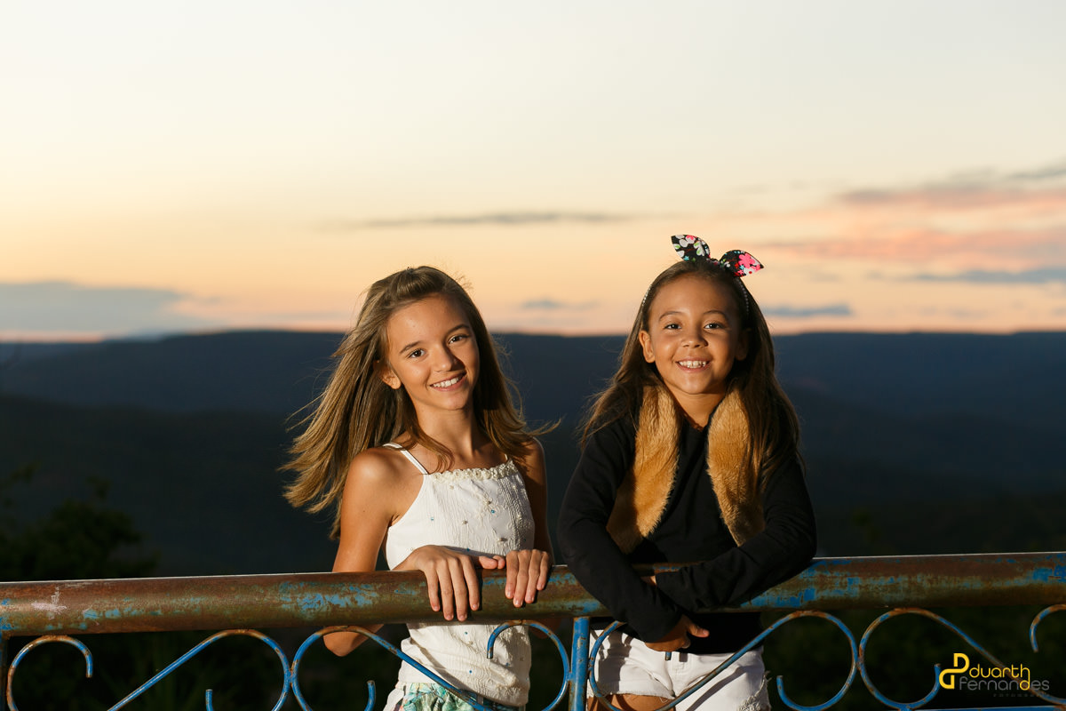 Irmas no por do sol