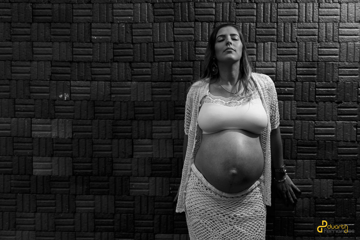 Gestante Preto e Branco
