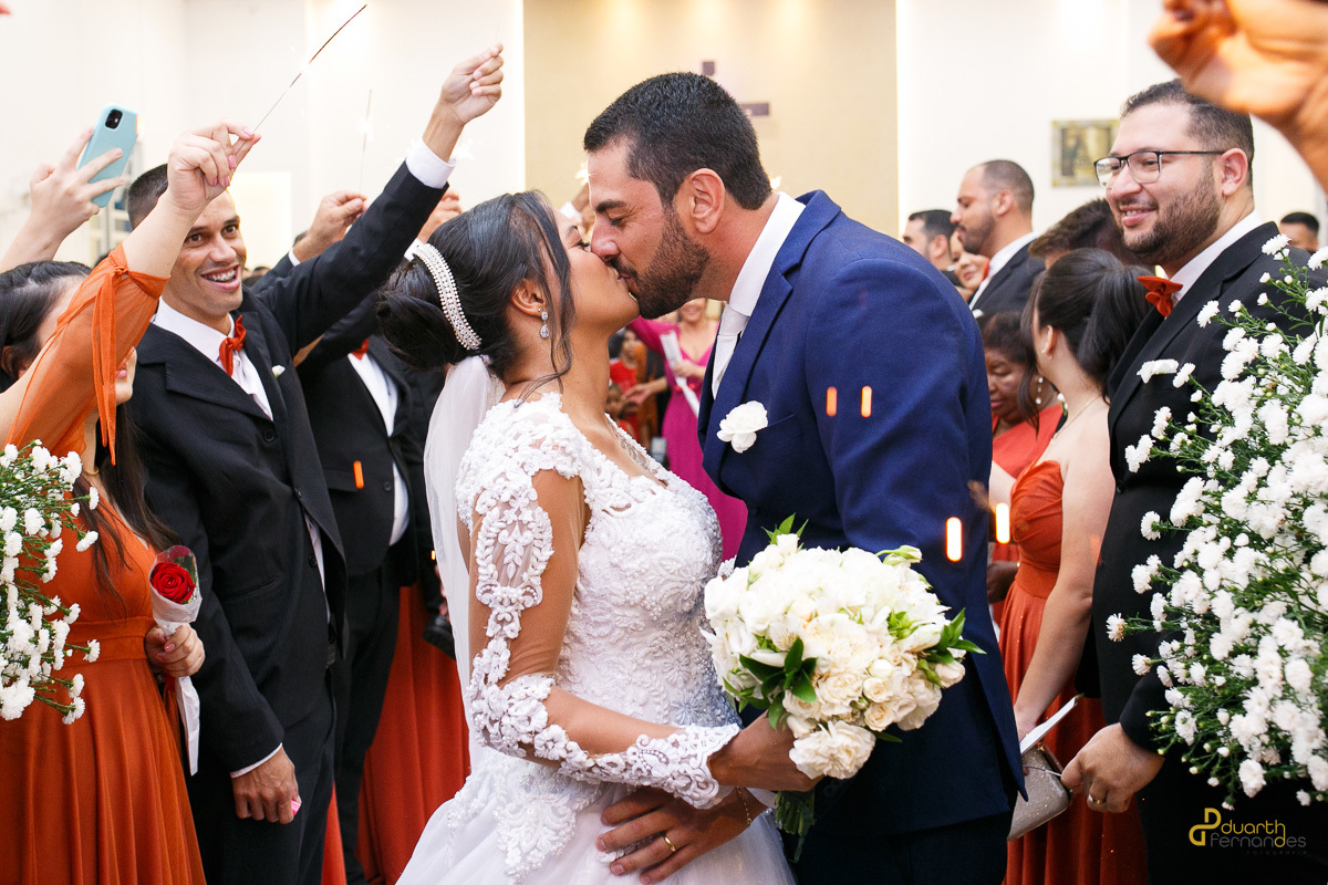 Buque de noiva em capelinha