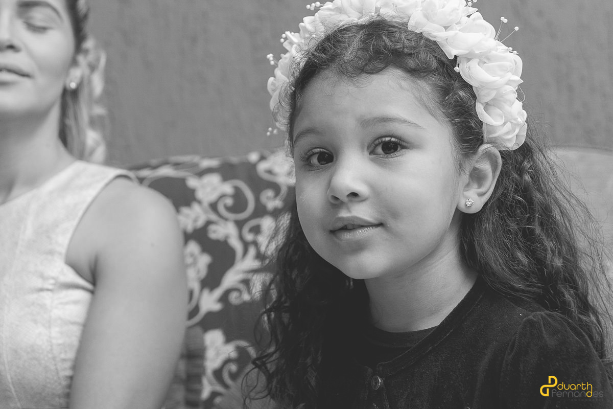 Making of da Noiva com a filha