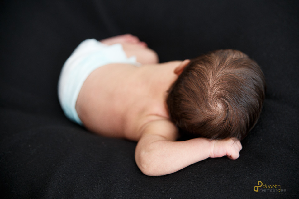 cabeça do bebe recem nascido