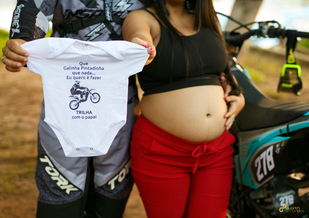 foto criativa de ensaio com moto