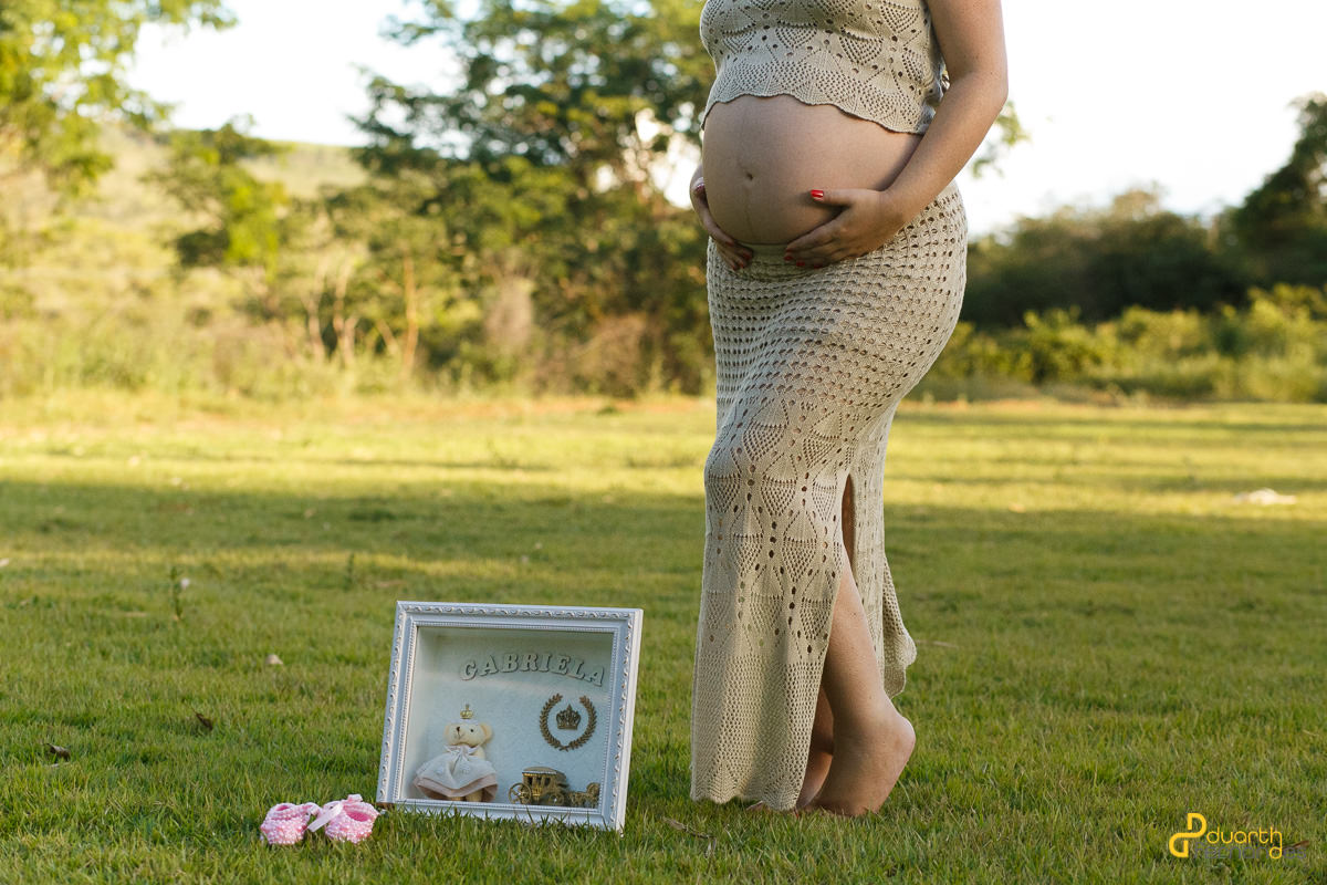 Gestante com o nome da bebê