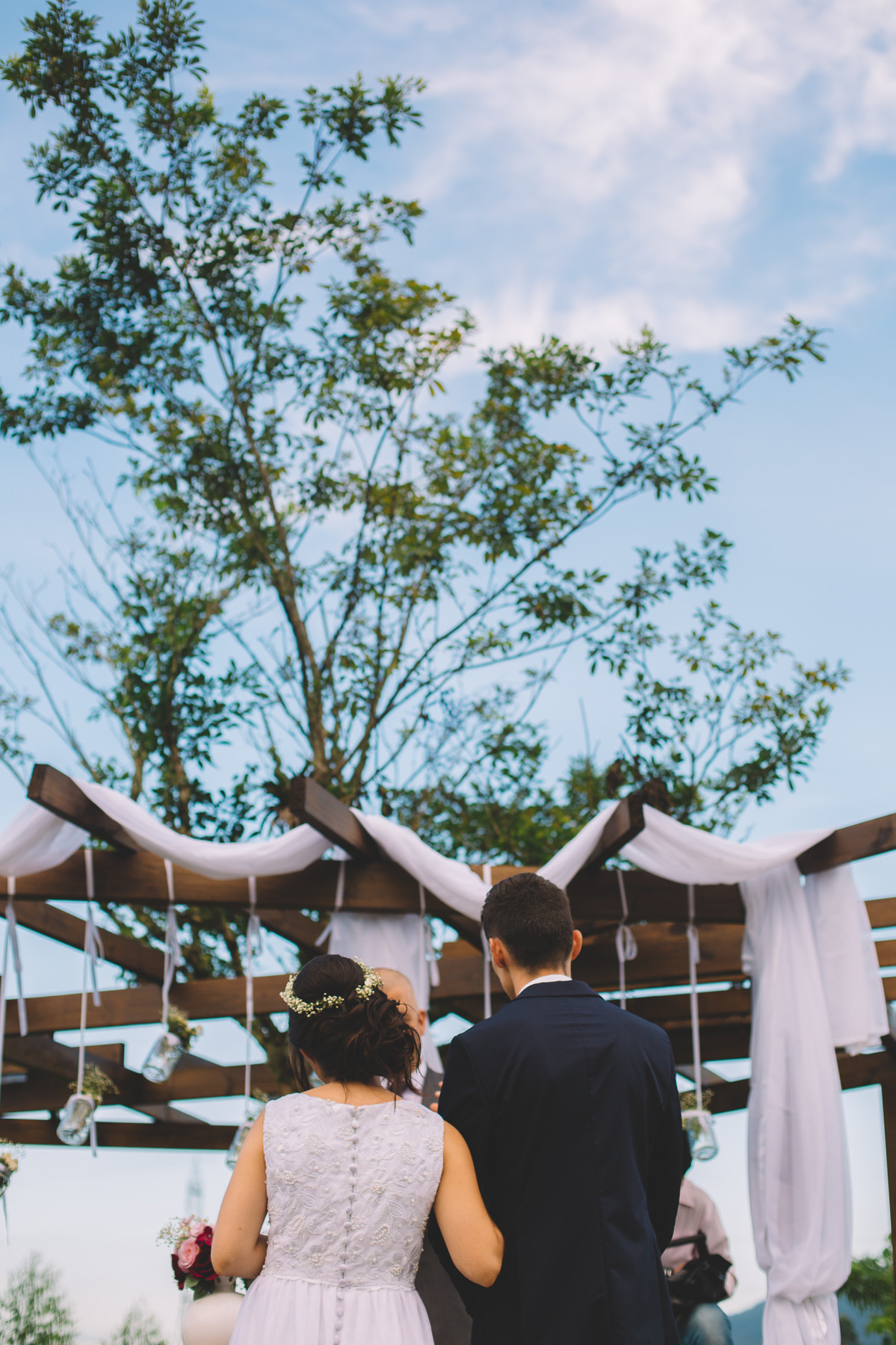 Detalhes de casamento ao ar livre