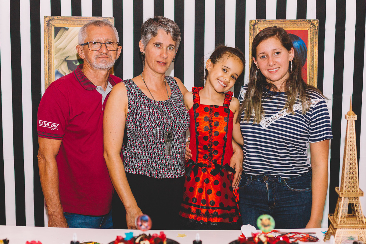 Aniversariante com os tios