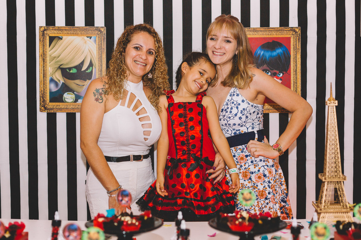 Foto com a tia e prima