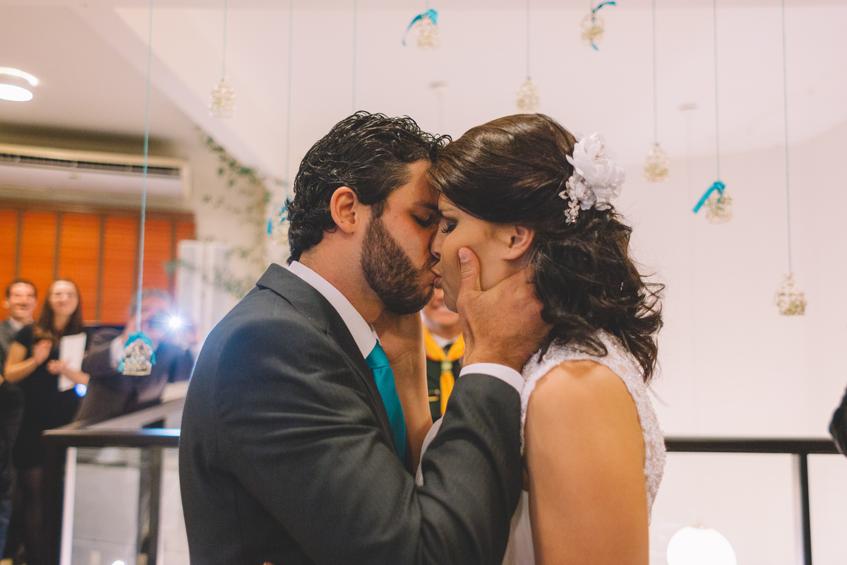 Foto mais importante do casamento: O Beijo