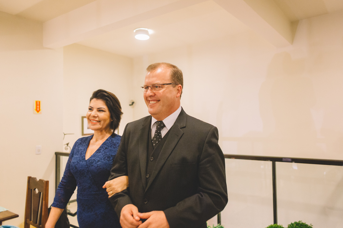 Entrada dos pais da noiva