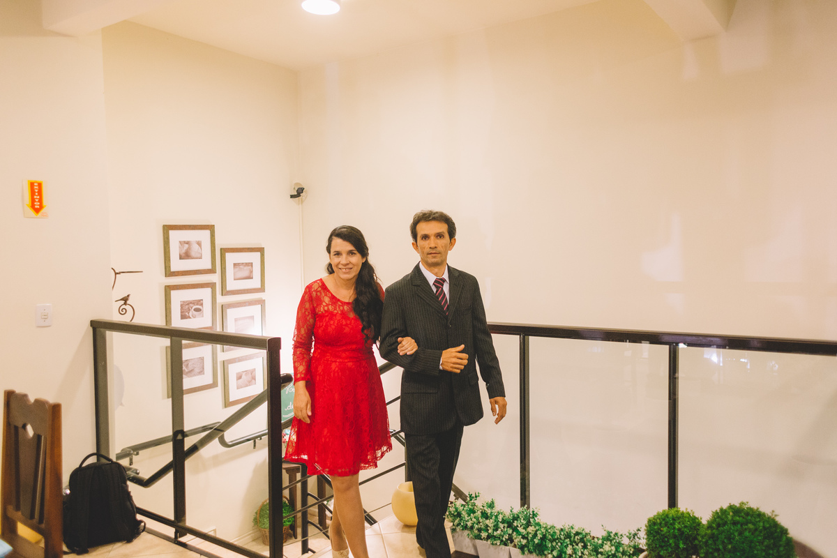 Entrada dos pais do noivo