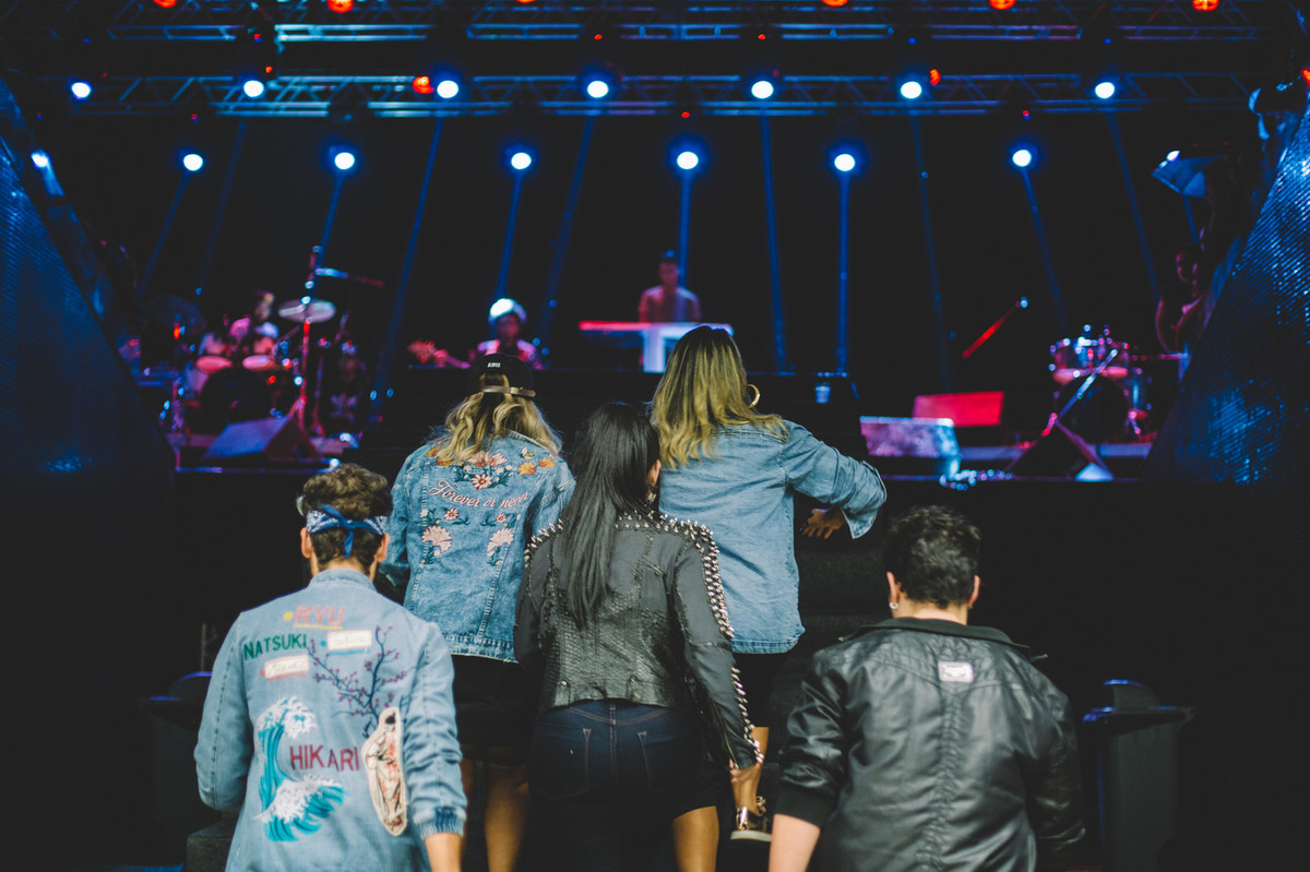 Subindo para o show gospel