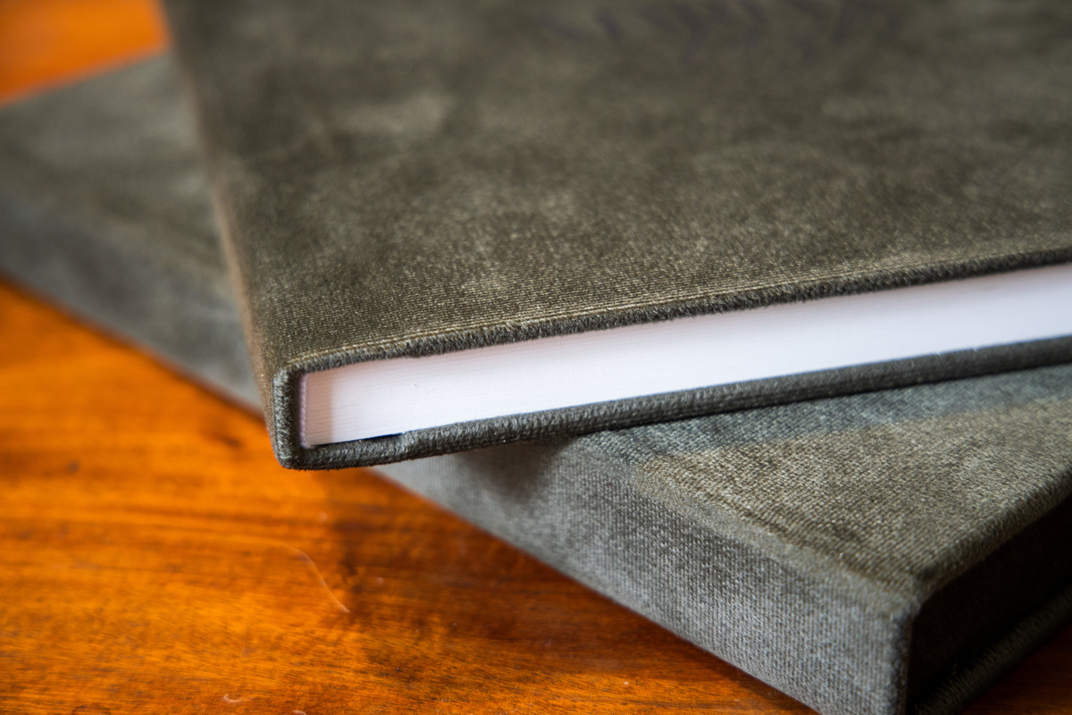 Detalhes do Album em tecido.