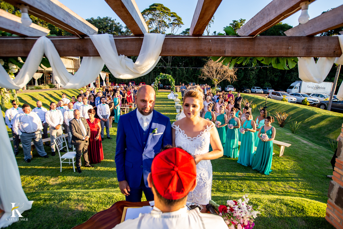 casamento jessica e tiago ao ar livre em coronel vivida katy tesser fotografo melhor do parana