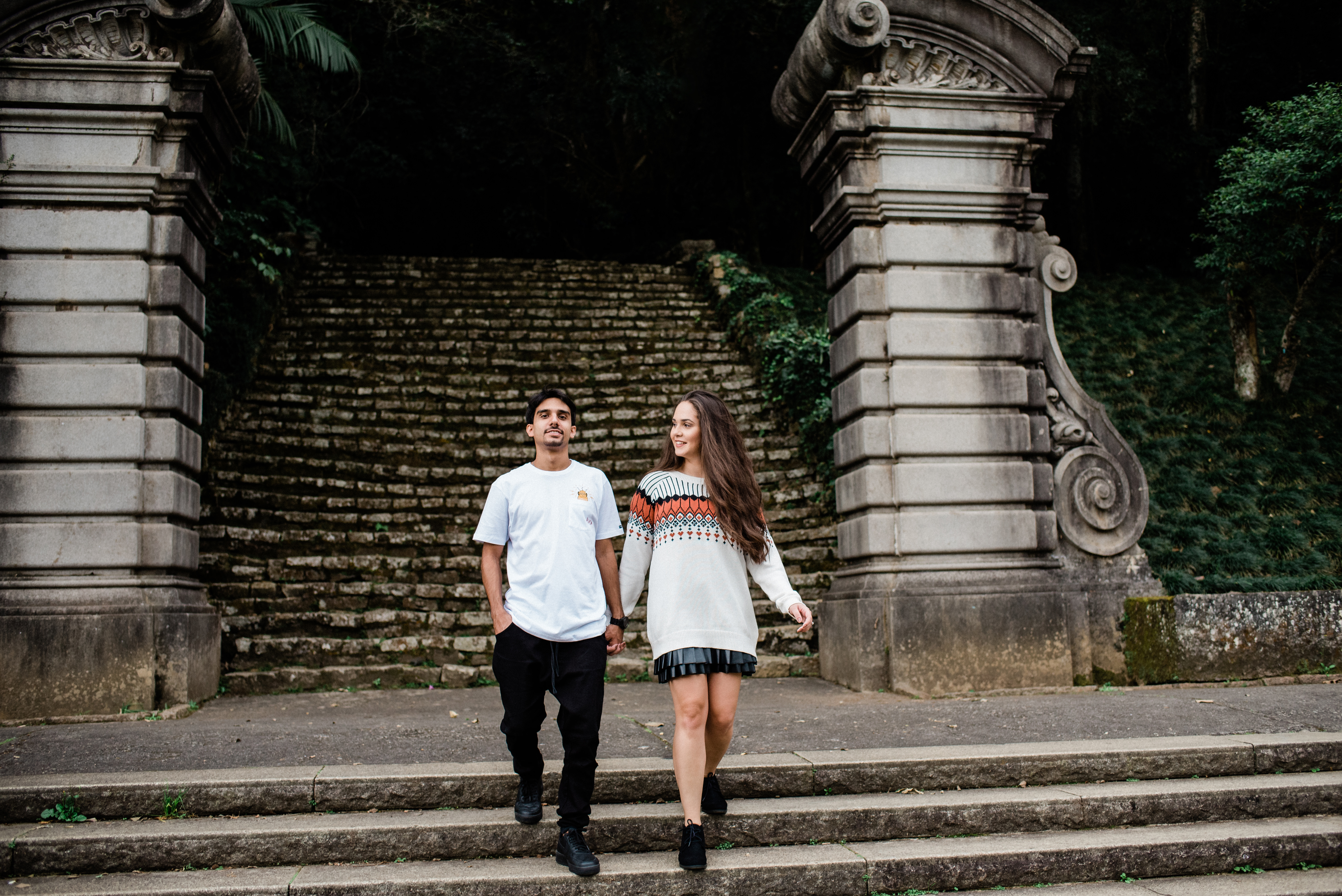 Ensaio pré-wedding em São Paulo Fotógrafo para ensaio de casal em São Paulo Ensaio fotográfico no Jardim Botânico de São Paulo Ensaio de casal Pré-wedding Noivos Noivado Melhores fotógrafos de São Paulo Lugares para fazer ensaio em São Paulo