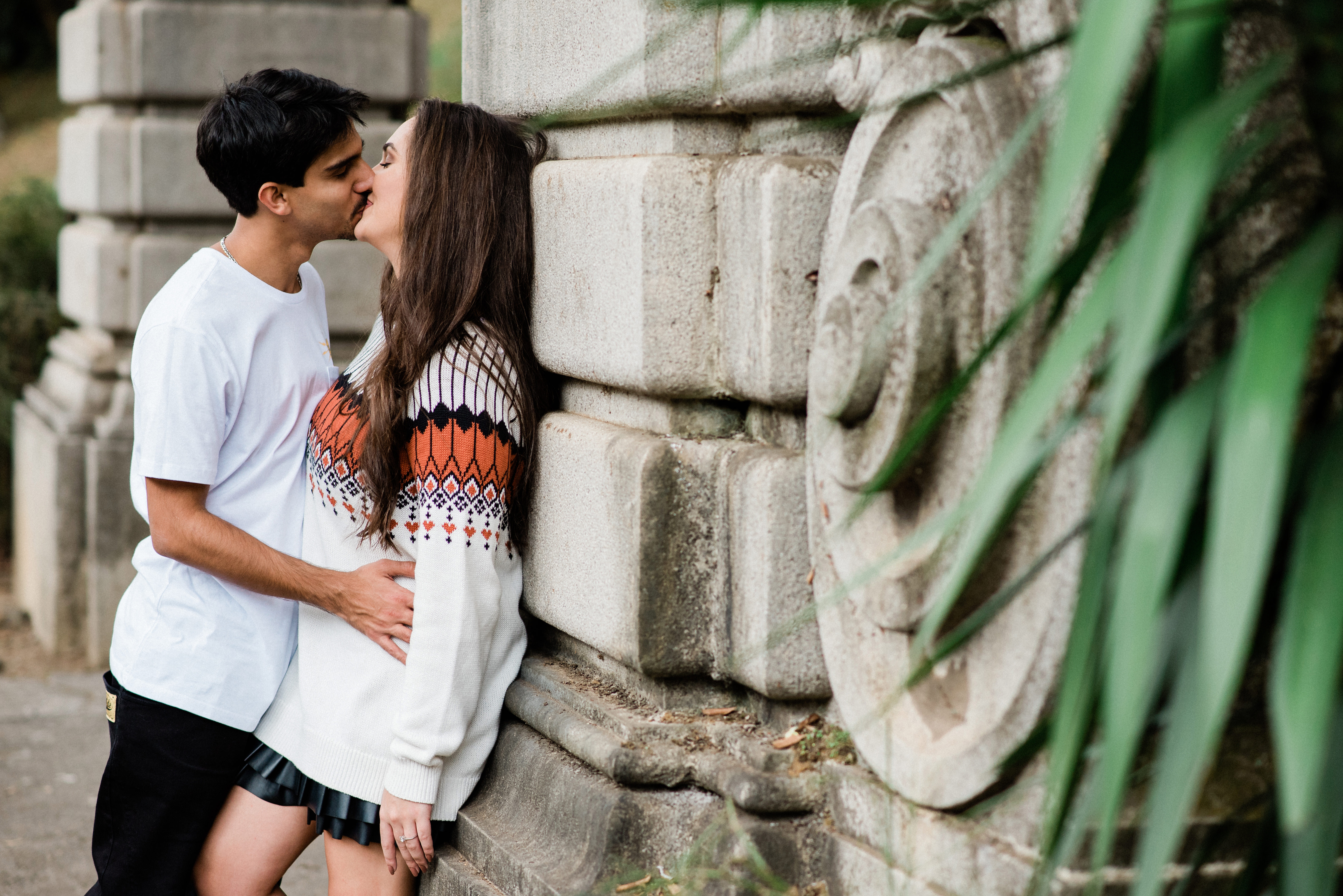 Ensaio pré-wedding em São Paulo Fotógrafo para ensaio de casal em São Paulo Ensaio fotográfico no Jardim Botânico de São Paulo Ensaio de casal Pré-wedding Noivos Noivado Melhores fotógrafos de São Paulo Fotos criativas para pré-wedding Fotos de ensaio