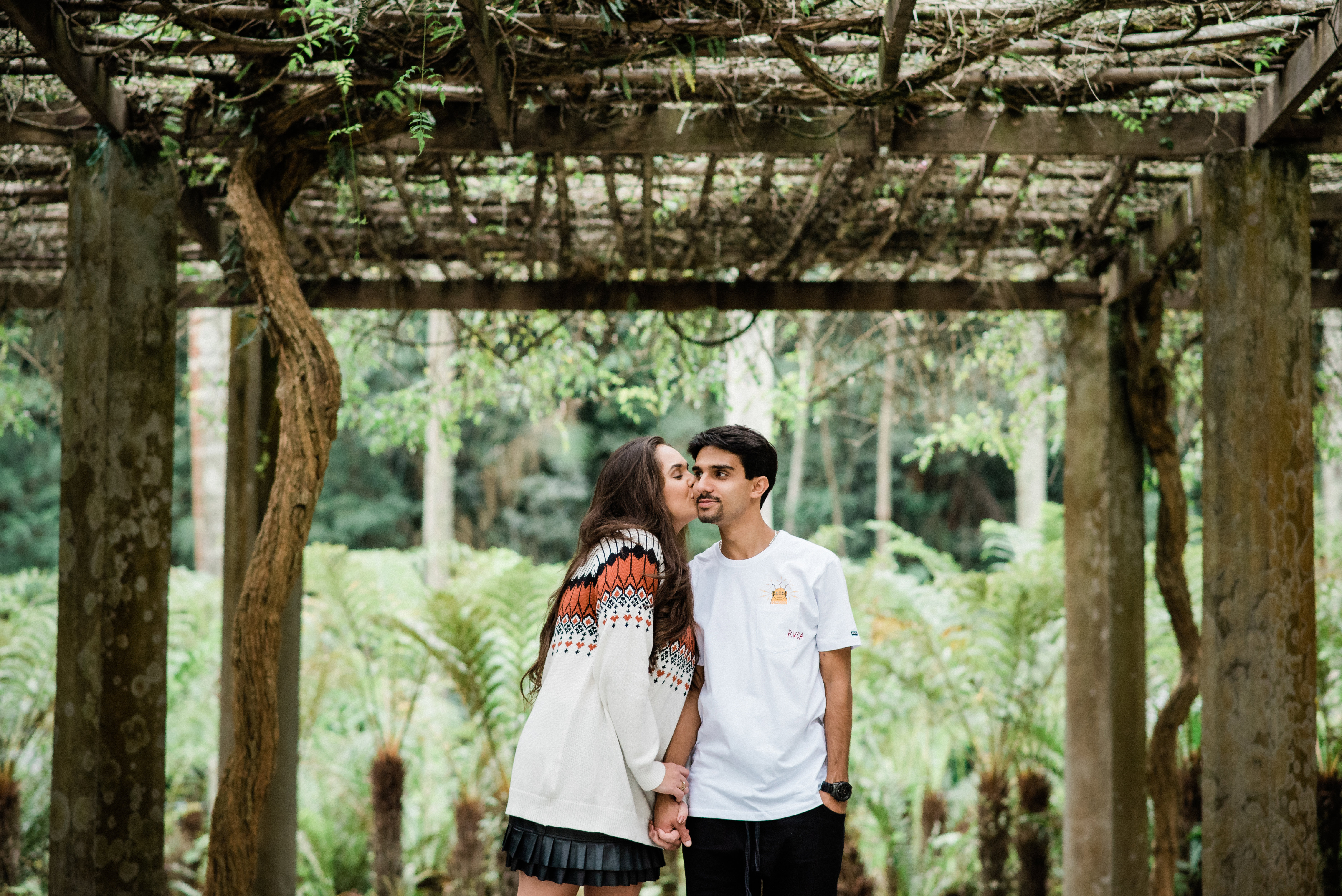 Ensaio pré-wedding em São Paulo Fotógrafo para ensaio de casal em São Paulo Ensaio fotográfico no Jardim Botânico de São Paulo Ensaio de casal Pré-wedding Noivos Noivado Melhores fotógrafos de São Paulo Lugares para fazer ensaio em São Paulo
