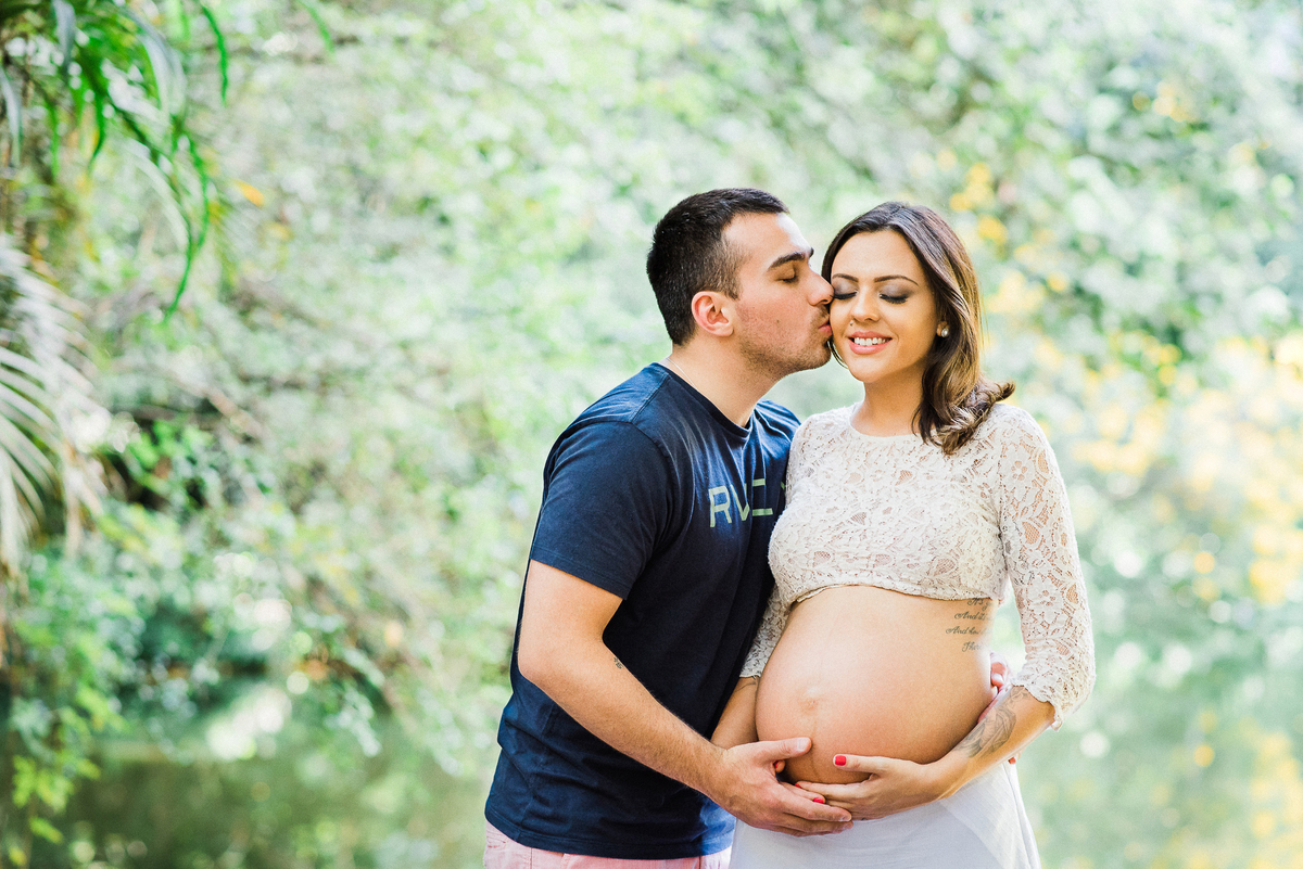 Ensaio gestante parque Burle Marx Casal feliz amor