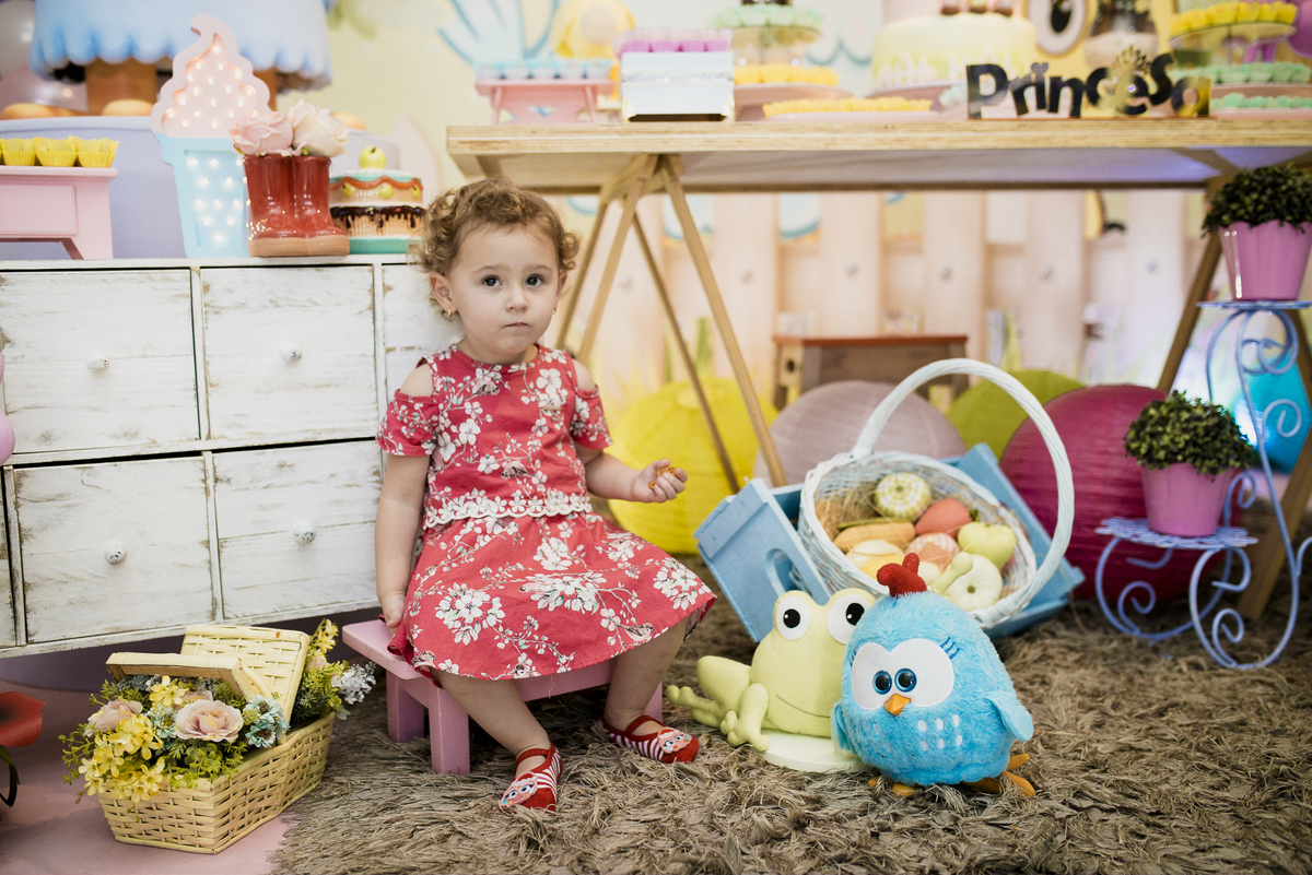 fotoda aniversariante em buffet infantil